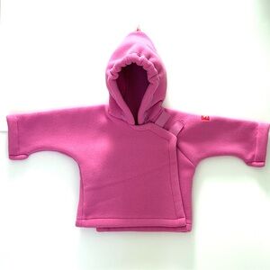 Pink Hooded Fleece Jacket